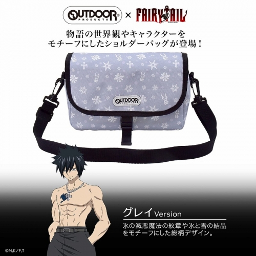 グッズ バッグ Fairy Tail Outdoorショルダーバッグ グレイver アクロス アニメイト